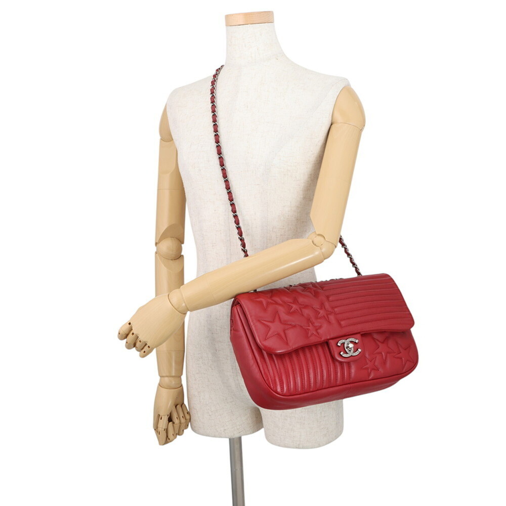 Chanel Chain Shoulder Bag, Coco Mark Star, Lambskin, CHANEL 2-way Handbag, Wo... - Picture 5 of 14